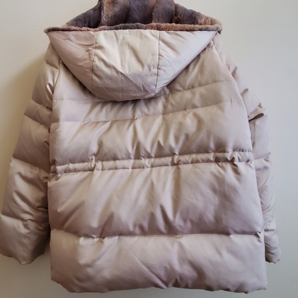 Anne Klein winter coat with faux fur collar Size 5-6, removable hoodie - Picture 2 of 12